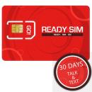 Ready SIM 30 Days Talk & Text 30日間無制限米国内通話&世界中SMS 米国内専用SIMカード (並行輸入品の日本国内発送)