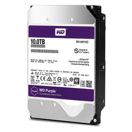 Western Digital WD PURPLE WD100PURZ 監視システムHDD 10TB 5400rpm 256MB
