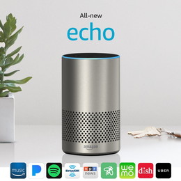 Amazon Echo Alexa パーソナルアシスタント Bluetooth スピーカー [シルバー　ファブリック]