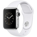 Apple Watch Series 2 38mm Stainless Steel Case [White] Sports Band MNTC2